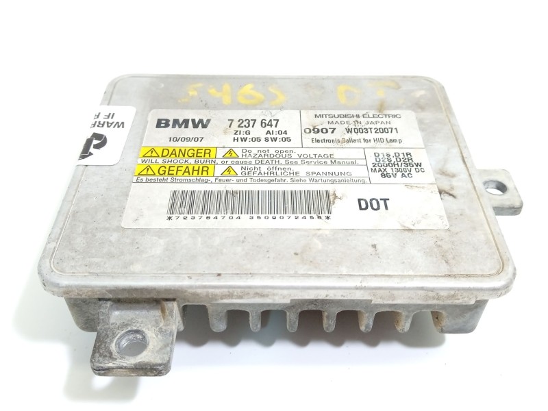Recambio de centralita faros xenon para bmw 3 touring (e91) 318 d referencia OEM IAM 7237647 63117237647 W003T20071