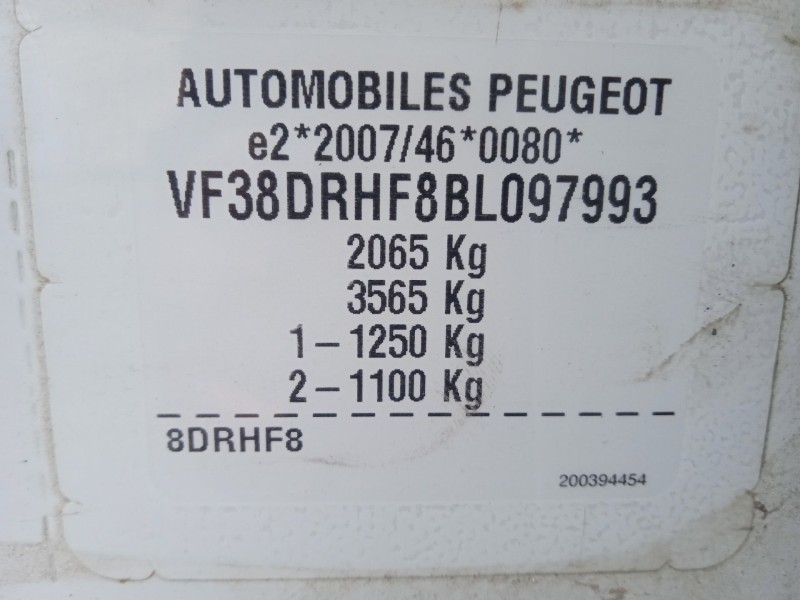 peugeot 508 i (8d_) del año 2011