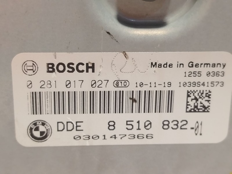 Recambio de centralita motor uce para bmw 3 touring (e91) 318 d referencia OEM IAM 8510832  0281017027