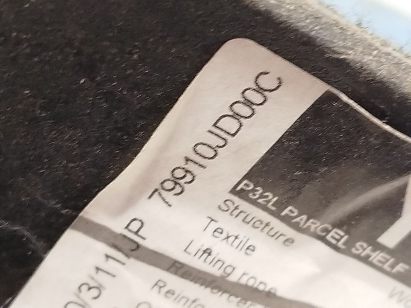 Recambio de bandeja trasera para nissan qashqai / qashqai +2 i (j10, nj10, jj10e) 1.5 dci referencia OEM IAM 79910JD00C  