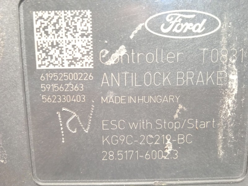 Recambio de abs para ford mondeo v sedán (cd) 2.0 ecoblue referencia OEM IAM KG9C2B373BC KG9C2C219BC 25022012434