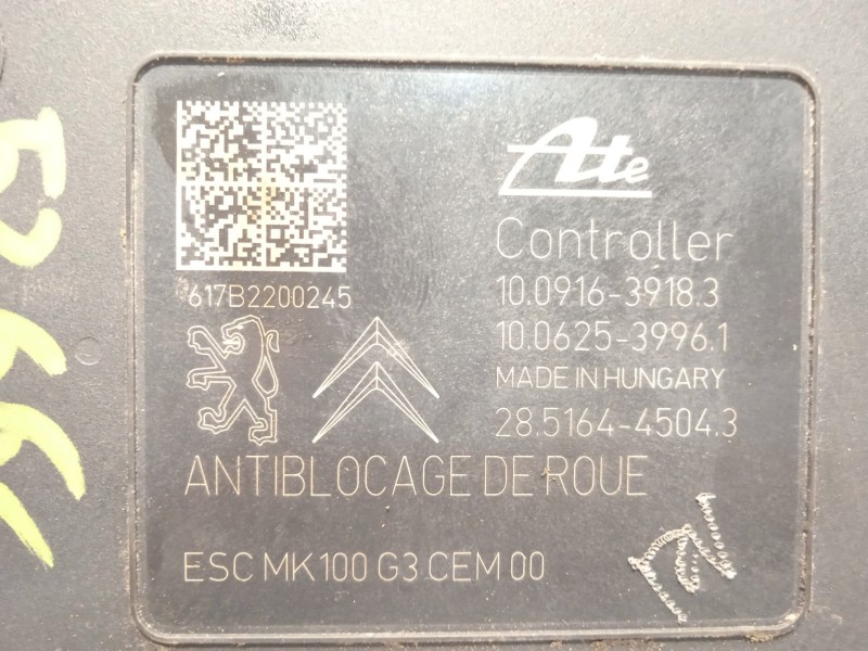 Recambio de abs para peugeot 208 style referencia OEM IAM 9826857180 10091639183 10022012544