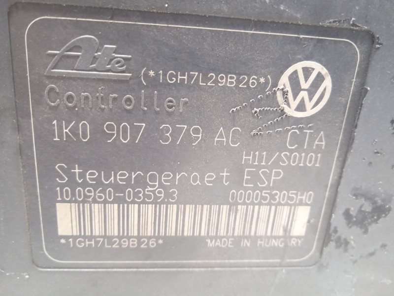 Recambio de abs para skoda octavia berlina (1z3) active referencia OEM IAM 1K0614517AE 1K0907379AC 10020602404