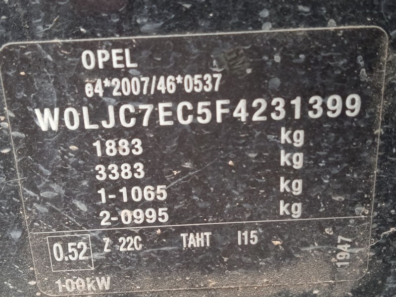 opel mokka / mokka x (j13) del año 2017