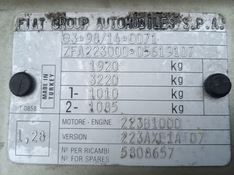 fiat doblo monospace (119_, 223_) del año 2009