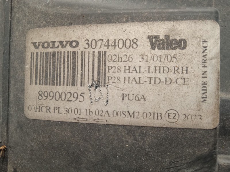 Recambio de faro derecho para volvo xc90 i (275) d5 awd referencia OEM IAM 30744008  89900295
