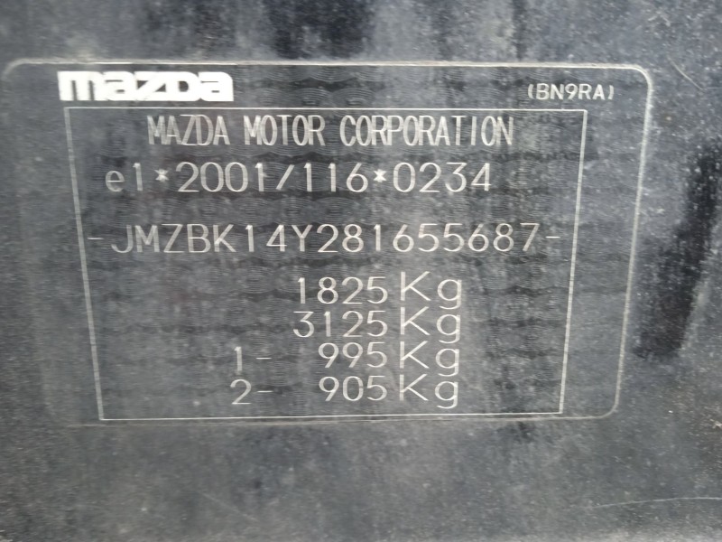 mazda 3 (bk) del año 2008