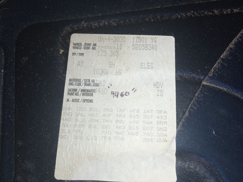 skoda octavia ii (1z3) del año 2005