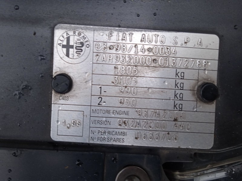 alfa romeo 156 (932_) del año 2005