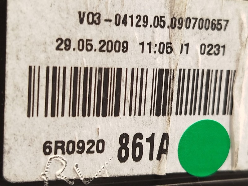 Recambio de cuadro instrumentos para volkswagen polo v (6r1, 6c1) 1.6 tdi referencia OEM IAM 6R0920861A  