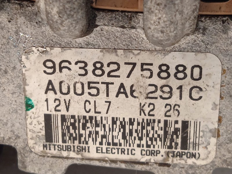 Recambio de alternador para peugeot partner monospace (5_, g_) 1.9 d referencia OEM IAM 9638275880  A005TA6291C