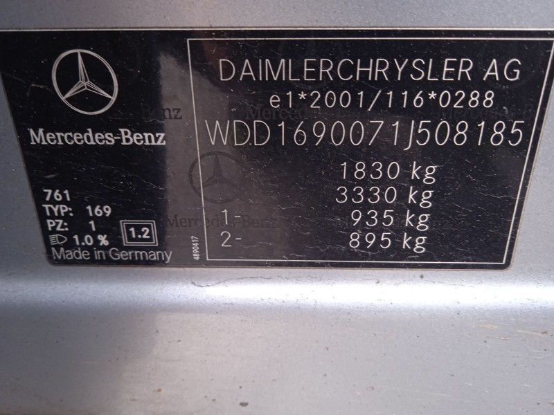 mercedes-benz clase a (w169) del año 2007