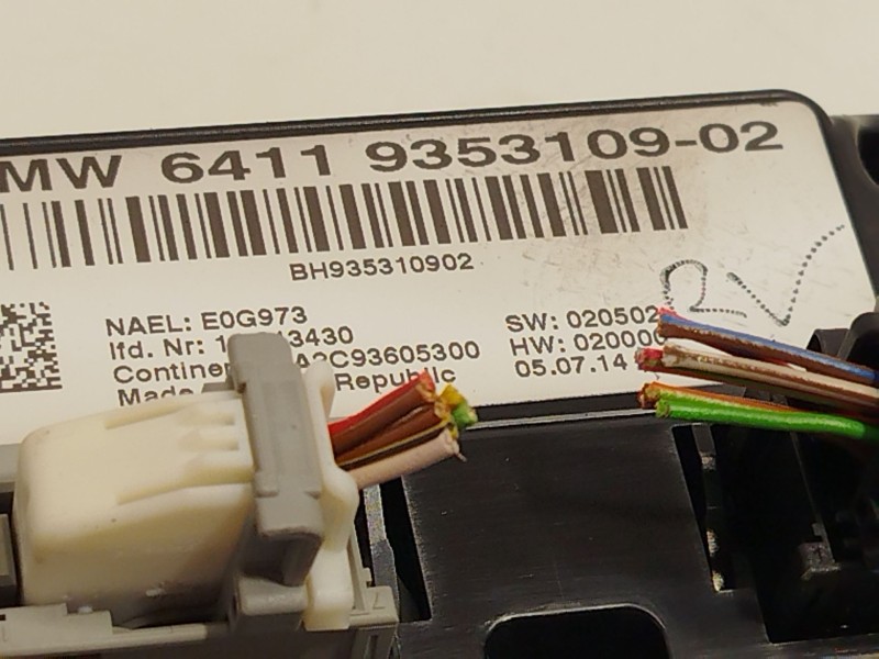 Recambio de mando climatizador para bmw x3 (f25) xdrive 20 d referencia OEM IAM 64119353109  A2C93605300