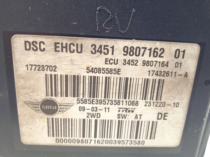 Recambio de abs para mini mini (r56) one d referencia OEM IAM 34519807162 54085585E 17723702