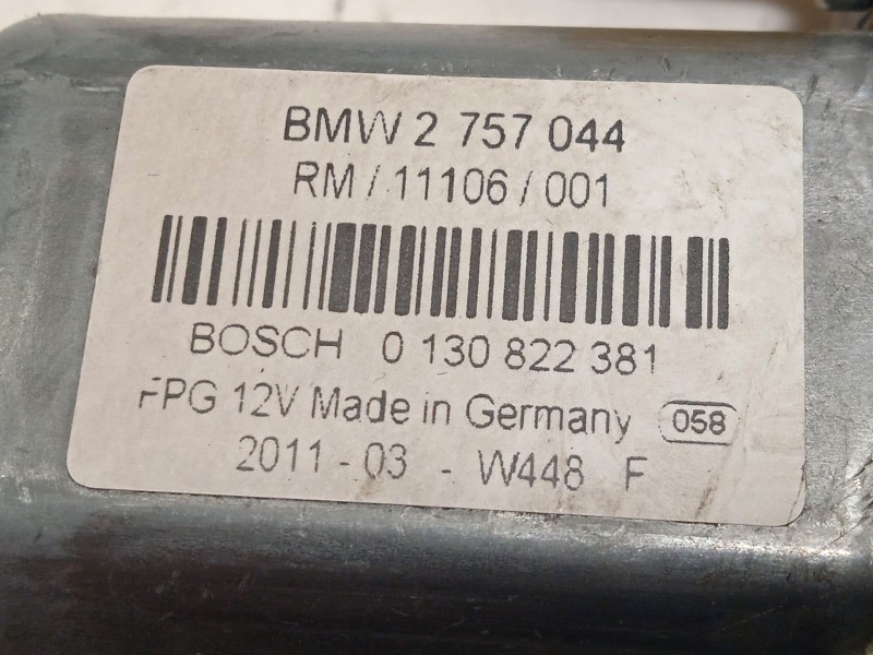 Recambio de elevalunas delantero derecho para mini mini (r56) one d referencia OEM IAM 2757044 67622757044 0130822381