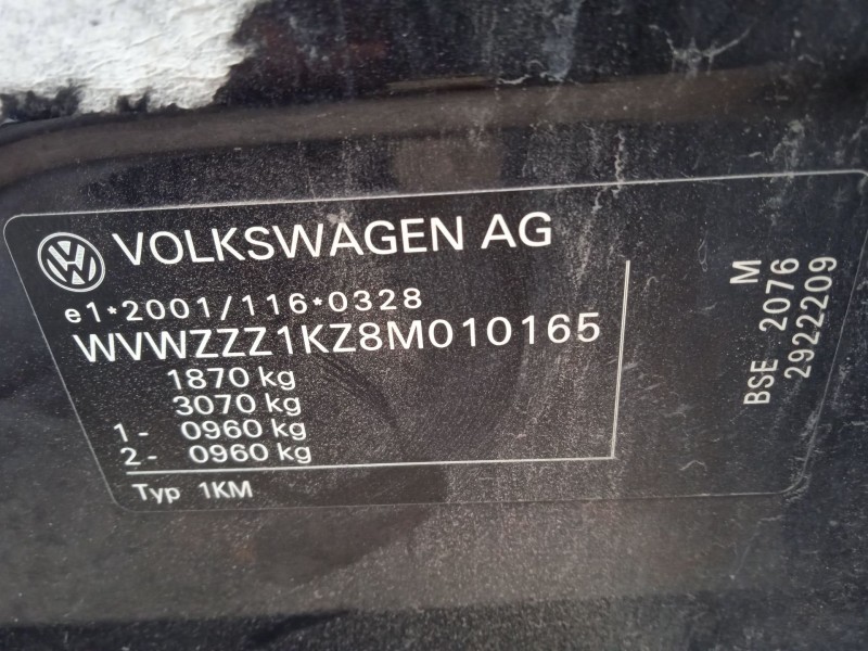 volkswagen golf v variant (1k5) del año 2007