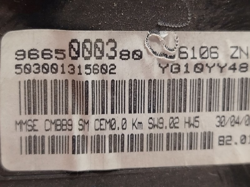 Recambio de cuadro instrumentos para peugeot partner tepee 1.6 hdi 16v referencia OEM IAM 9665000380 9801642080 6106ZN