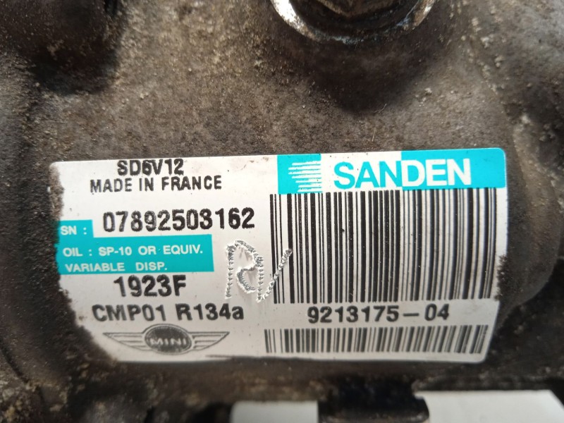 Recambio de compresor aire acondicionado para mini mini (r56) one d referencia OEM IAM 9213175 64529213175 1923F