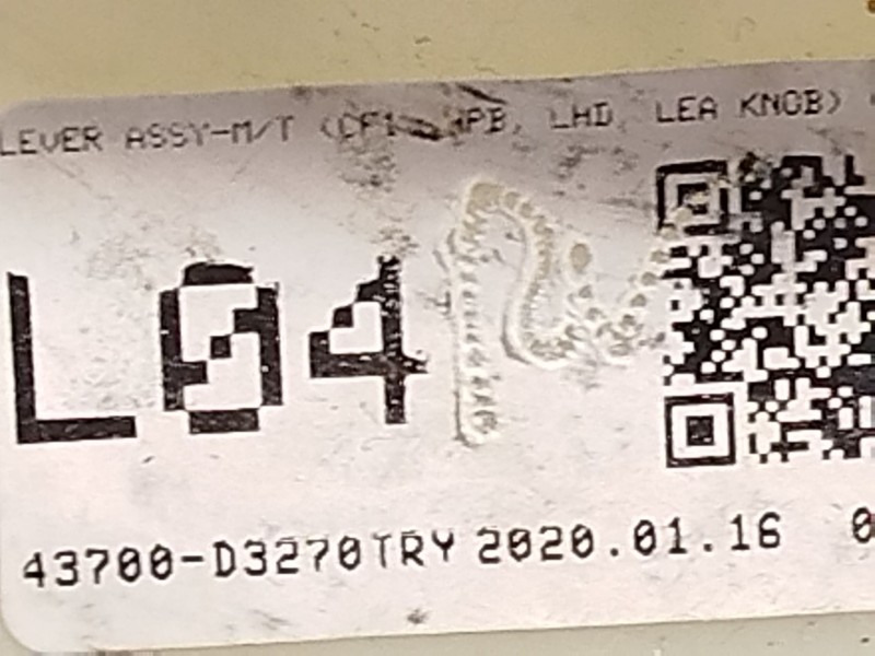 Recambio de palanca cambio para hyundai tucson (tl, tle) 1.6 gdi referencia OEM IAM 43700D3270 43700D3270TRY 