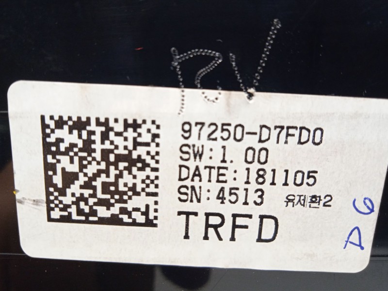 Recambio de mando climatizador para hyundai tucson (tl, tle) 1.6 gdi referencia OEM IAM 97250D7FD0 97250D7FD0TRY 