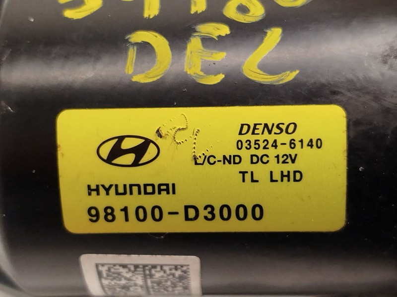 Recambio de motor limpia delantero para hyundai tucson (tl, tle) 1.6 gdi referencia OEM IAM 98100D3000  
