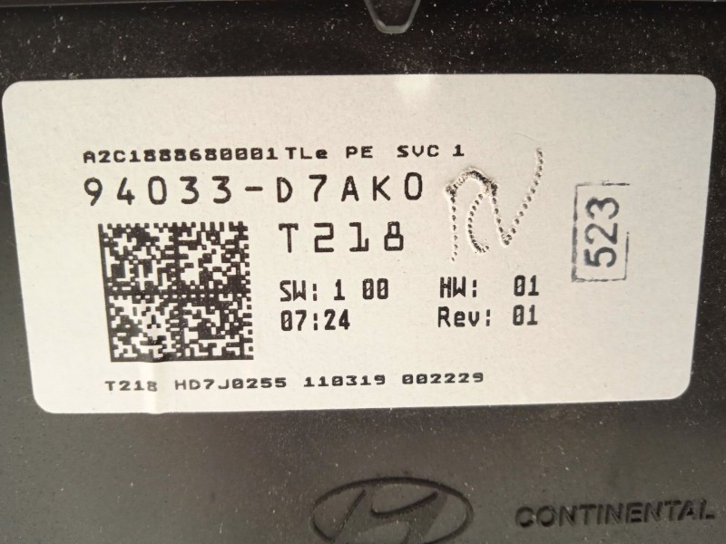 Recambio de cuadro instrumentos para hyundai tucson (tl, tle) 1.6 gdi referencia OEM IAM 94033D7AK0  