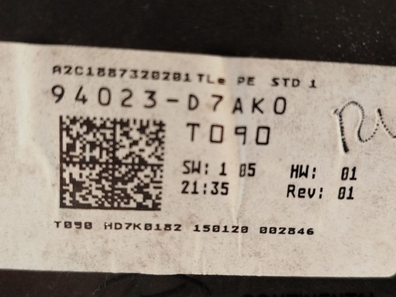 Recambio de cuadro instrumentos para hyundai tucson (tl, tle) 1.6 gdi referencia OEM IAM 94023D7AK0  