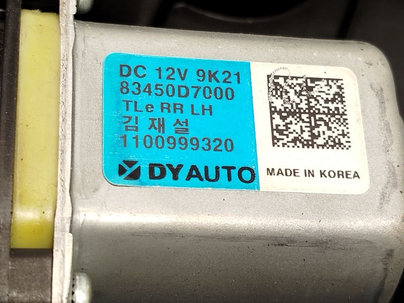Recambio de elevalunas trasero izquierdo para hyundai tucson (tl, tle) 1.6 gdi referencia OEM IAM 83470F7000 83450D7000 