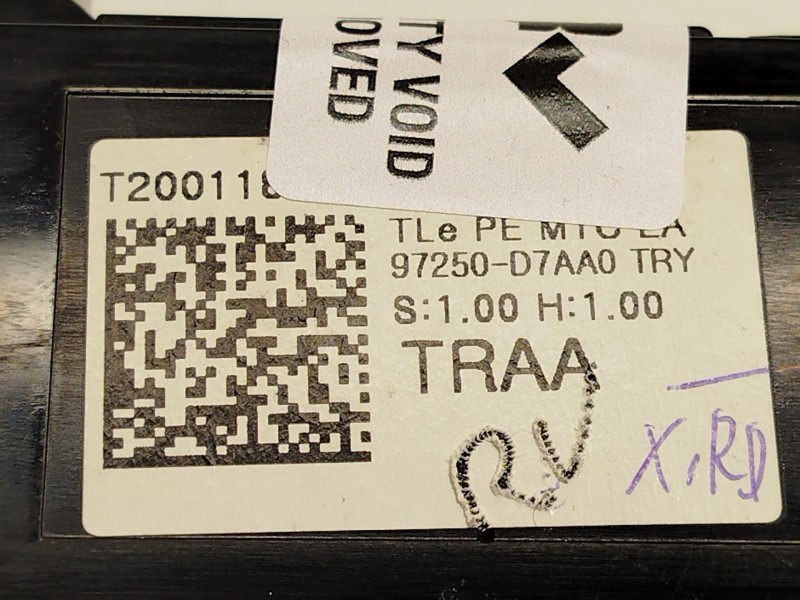 Recambio de mando climatizador para hyundai tucson (tl, tle) 1.6 gdi referencia OEM IAM 97250D7AA0TRY  