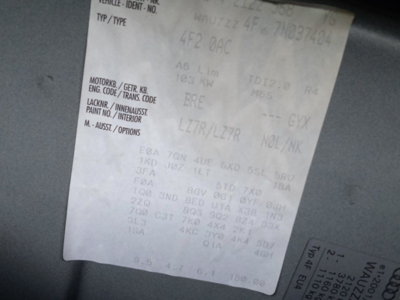 audi a6 c6 (4f2) del año 2006