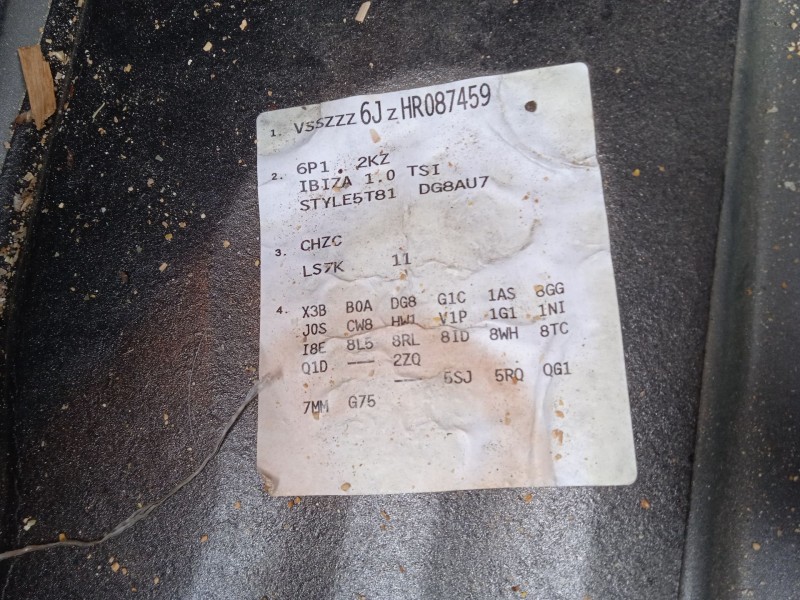 seat ibiza iv (6j5, 6p1) del año 2017
