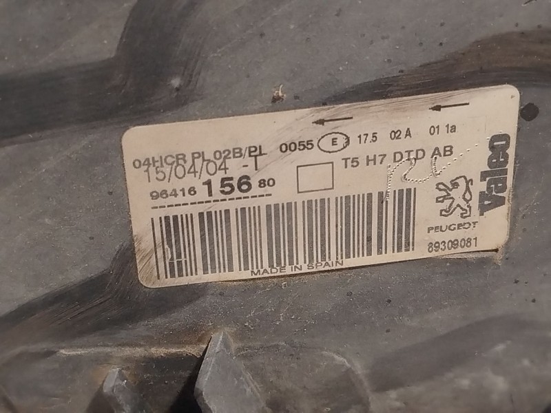 Recambio de faro derecho para peugeot 307 sw (3h) 2.0 hdi 110 referencia OEM IAM 9641615680  