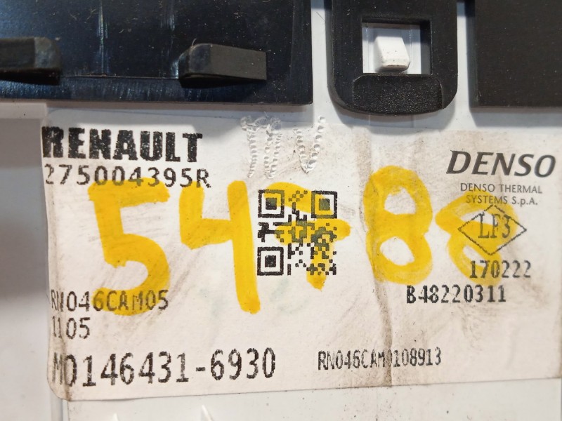 Recambio de mando calefaccion / aire acondicionado para dacia sandero iii 1.0 tce 90 referencia OEM IAM 275004395R  