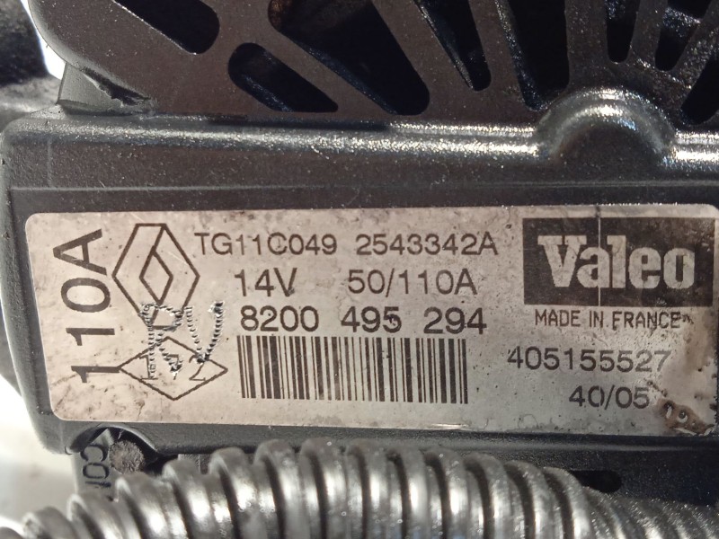Recambio de alternador para renault espace iv (jk0/1_) 2.2 dci (jk0h) referencia OEM IAM 8200495294  TG11C049