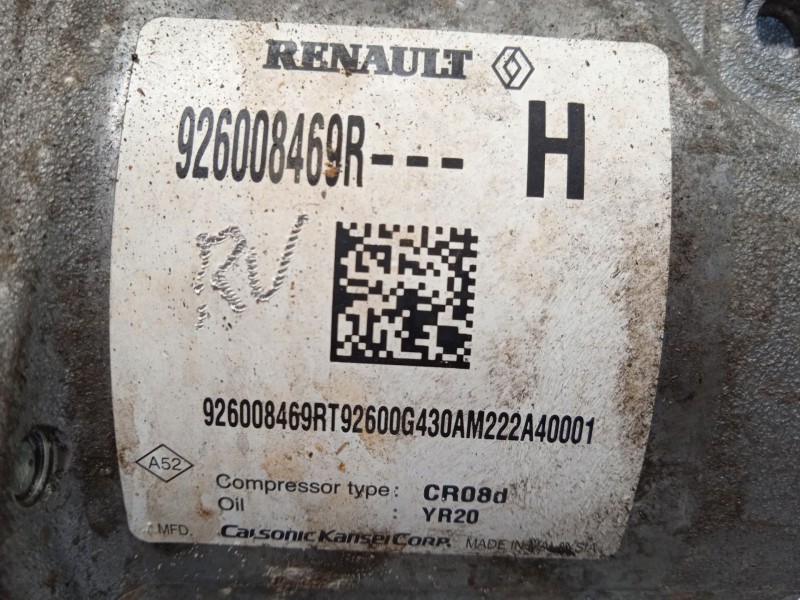 Recambio de compresor aire acondicionado para dacia sandero iii 1.0 tce 90 referencia OEM IAM 926008469R  