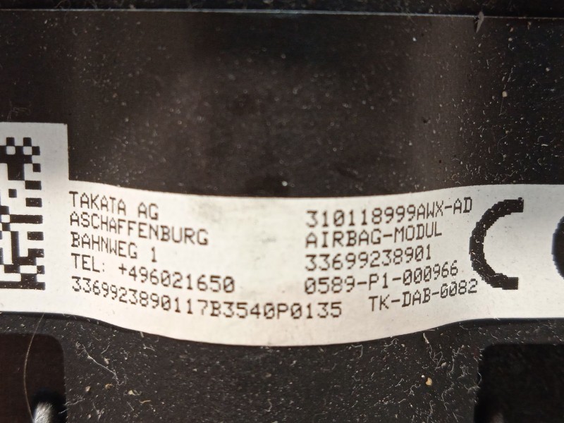 Recambio de kit airbag para bmw 2 active tourer (f45) 216 d referencia OEM IAM 51459378436 32306992389 72126803201