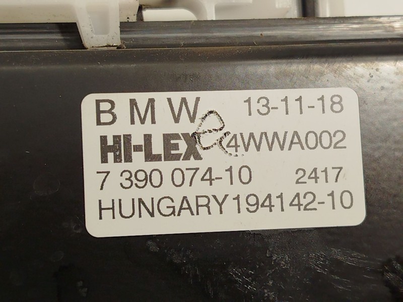 Recambio de elevalunas delantero derecho para mini mini countryman (f60) cooper referencia OEM IAM 7390074 67627413049 