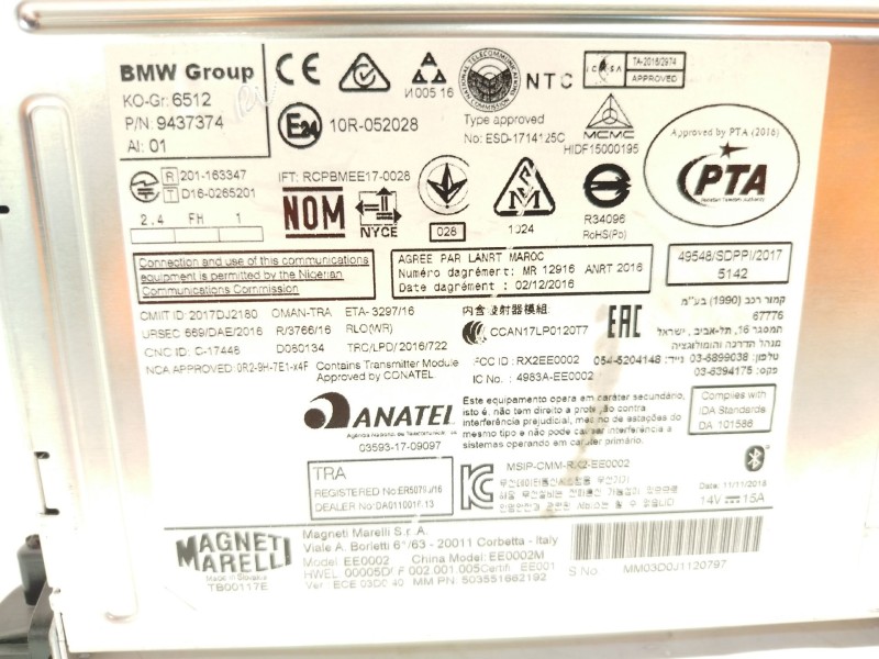 Recambio de sistema navegacion gps para mini mini countryman (f60) cooper referencia OEM IAM 65129437374  