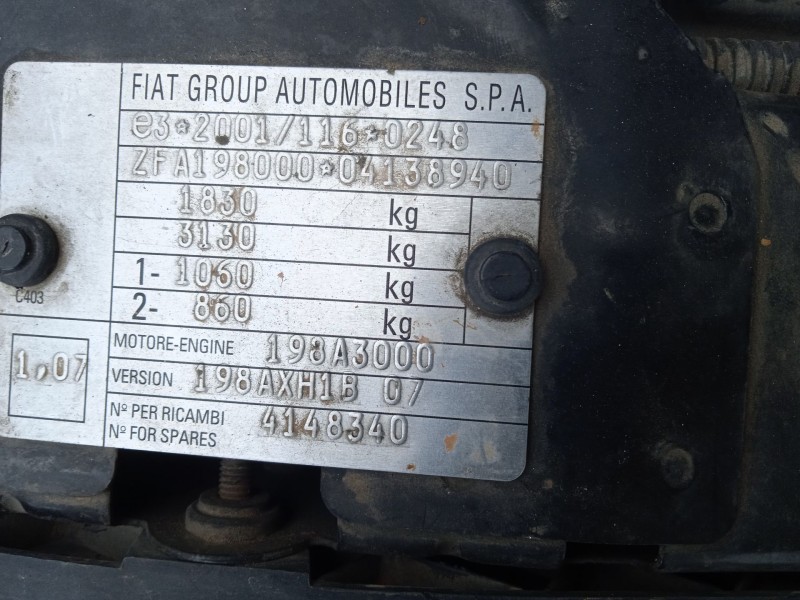 fiat bravo ii (198_) del año 2009