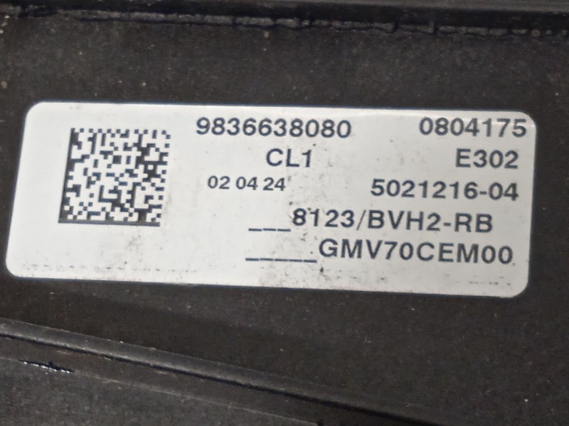 Recambio de electroventilador para peugeot partner furgoneta/monovolumen (k9) 1.5 bluehdi 75 referencia OEM IAM 9836638080  