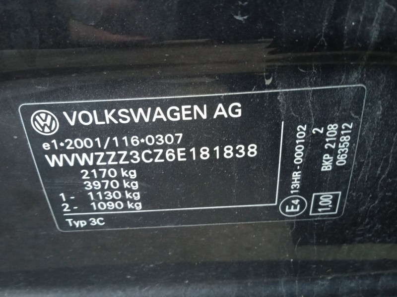 volkswagen passat b6 (3c2) del año 2006