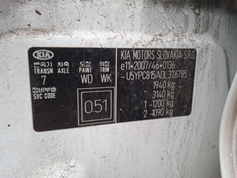 kia sportage iii (sl) del año 2013