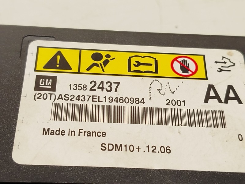 Recambio de centralita airbag para opel astra j (p10) 1.7 cdti (68) referencia OEM IAM 13582437  