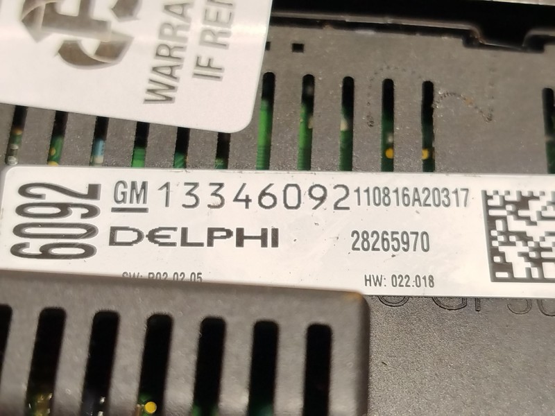 Recambio de mando multifuncion para opel astra j (p10) 1.7 cdti (68) referencia OEM IAM 13346092 13346050 