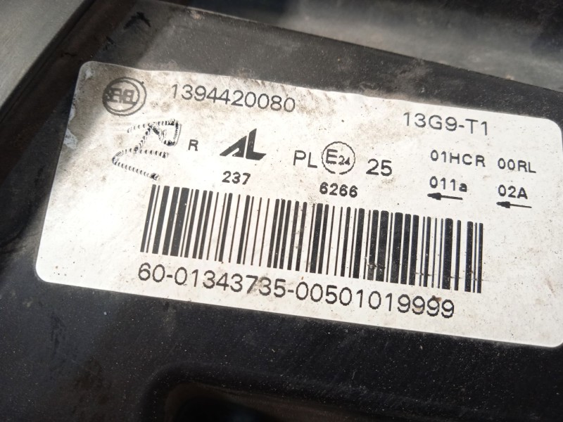 Recambio de faro derecho para peugeot boxer furgoneta 2.0 bluehdi 130 referencia OEM IAM 1394420080 1634736380 1682747580