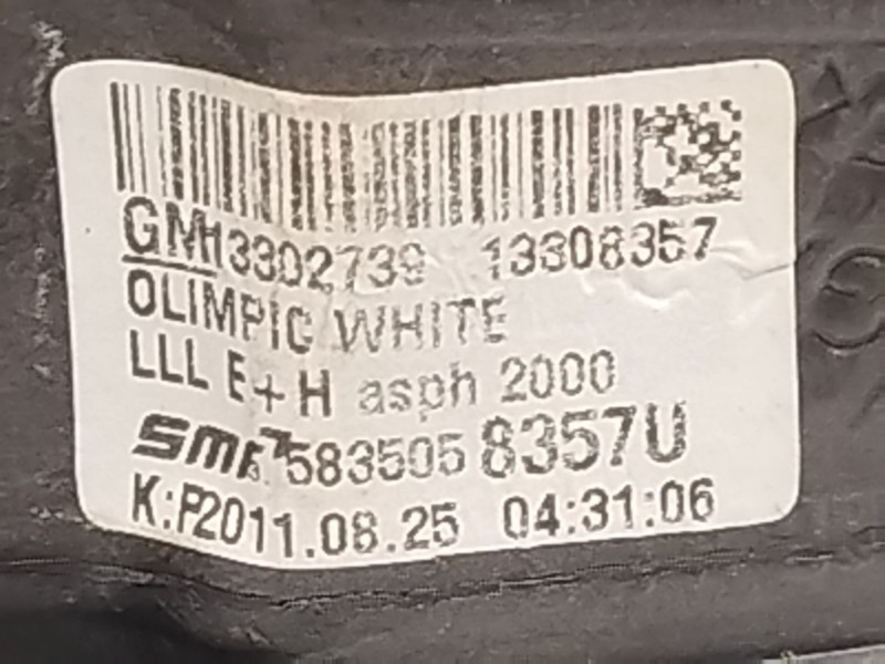 Recambio de retrovisor izquierdo para opel astra j (p10) 1.7 cdti (68) referencia OEM IAM 13302739  