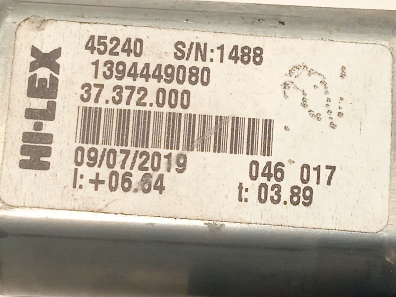 Recambio de elevalunas delantero izquierdo para peugeot boxer furgoneta 2.0 bluehdi 130 referencia OEM IAM 1394449080  