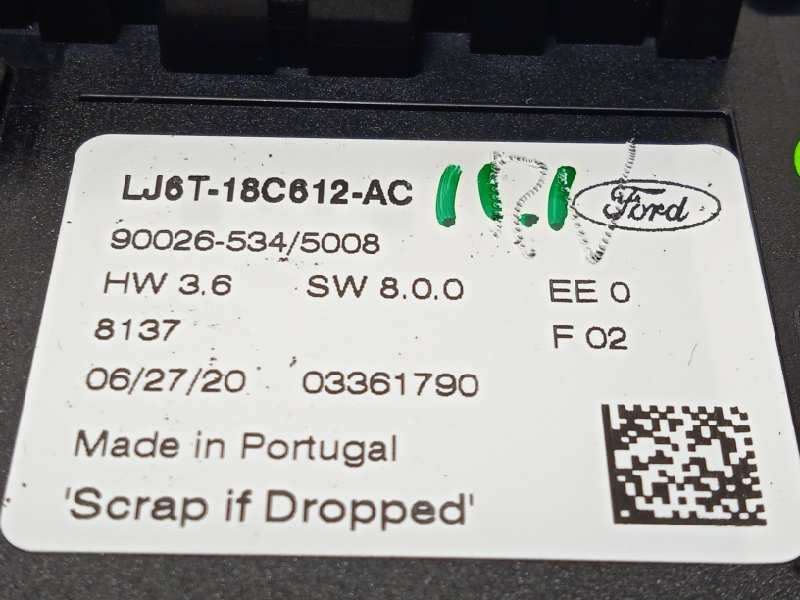 Recambio de mando climatizador para ford kuga titanium referencia OEM IAM LJ6T18C612AC 2534657 LV4B18D422AB3JA6 - Azul 6