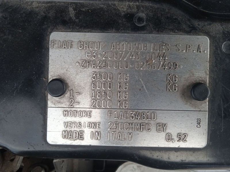 fiat ducato furgoneta (250_) del año 2014