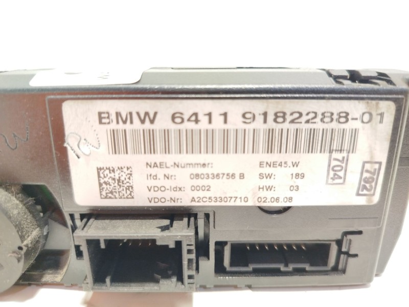 Recambio de mando climatizador para bmw 3 coupé (e92) 320 d referencia OEM IAM 64119182288  